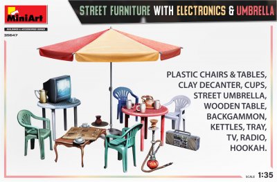 Zoom bild av STREET FURNITURE WITH ELECTRONICS & UMBRELLA
