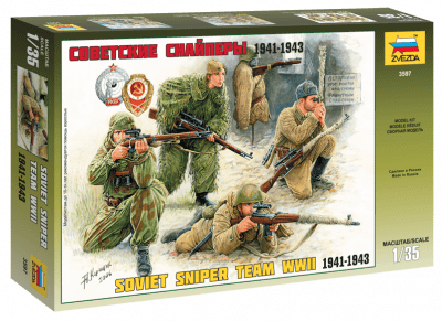 Zoom bild av SOVIET SNIPER TEAM. SKALA 1/35