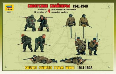 Zoom bild av SOVIET SNIPER TEAM. SKALA 1/35