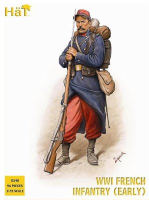 WWI FRENCH INFANTRY (EARLY) 96 st. SKALA 1/72