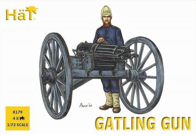 Zoom bild av 4 x BRITISH GATLING GUN + 24 FIGURER. SKALA 1/72