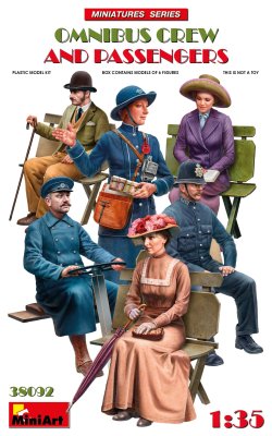 Zoom bild av OMNIBUS CREW AND PASSENGERS SKALA 1/35