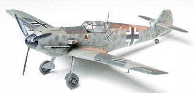 Zoom bild av MESSERSCHMITT BF109E-3. L=183mm. SKALA 1/48