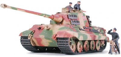Zoom bild av GERMAN KING TIGER MED 3 FIGURER. SKALA 1/35