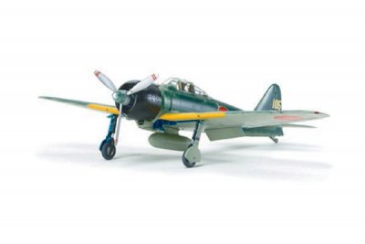 Zoom bild av A6M3/3A ZERO FIGHTER ZEKE. L=190mm. SKALA 1/48