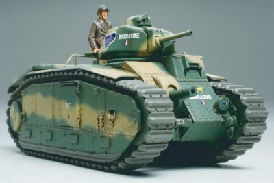 Zoom bild av FRENCH BATTLE TANK B1 bis MED 1 FIGUR. SKALA 1/35