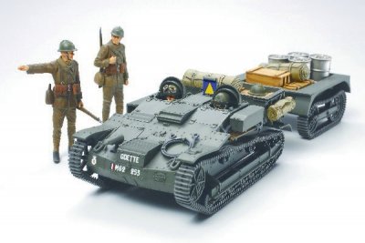 Zoom bild av FRENCH ARMORED CARRIER UE MED 4 FIGURER. SKALA 1/35