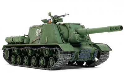 Zoom bild av RUSSIAN SELF-PROPELLED GUN JSU-152 MED 2 FIGURER. SKALA 1/35