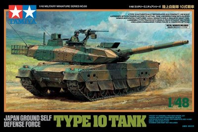 Zoom bild av JAPAN TYPE 10 TANK. L=199 mm. SKALA 1/48