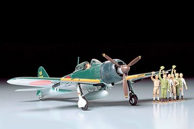 Zoom bild av A6M5c TYPE 52 ZERO FIGHTER ZEKE. L=190mm. SKALA 1/48