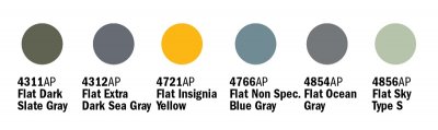 Zoom bild av ACRYLIC SET (6 st.) R.A.F./ROYAL NAVY II