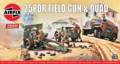 Zoom bild av 25FDR FIELD GUN & QUAD. 71 DELAR. NIVÅ 2 AV 4. SKALA 1/76