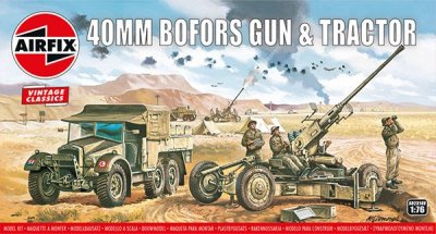 Zoom bild av ENGLISH BOFORS 40mm. GUN & TRACTOR. 107 DELAR. 152X27 mm. NIVÅ 2