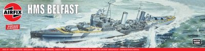 Zoom bild av HMS BELFAST. 250 DELAR. 311X35 mm. NIVÅ 3 AV 4. SKALA 1/600