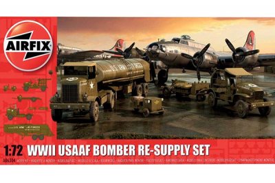 USA1942 WWII USAAF BOMBER RE-SUPPLY SET. 200 DELAR NIVÅ 2 AV 4. SKALA 1/72