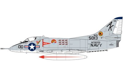 Zoom bild av DOUGLAS A-4B/Q SKYHAWK. 24 DELAR. 155X131 mm. NIVÅ 2 AV 4. SKALA