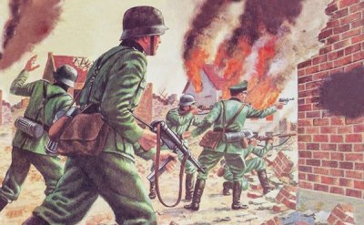 Zoom bild av WWII GERMAN INFANTRY. 48 DELAR. NIVÅ 1 AV 4. SKALA 1/76