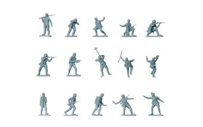 Zoom bild av WWII GERMAN INFANTRY. 48 DELAR. NIVÅ 1 AV 4. SKALA 1/76