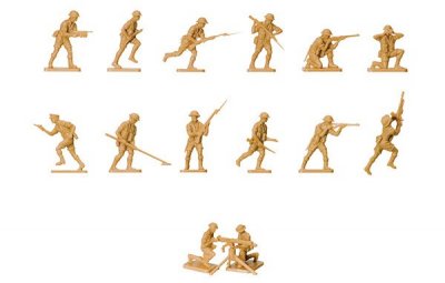Zoom bild av BRITISH 8th ARMY. 49 DELAR. NIVÅ 1 AV 4. SKALA 1/76