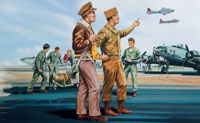 Zoom bild av USAAF PERSONNEL. 46 DELAR. SKALA 1/76