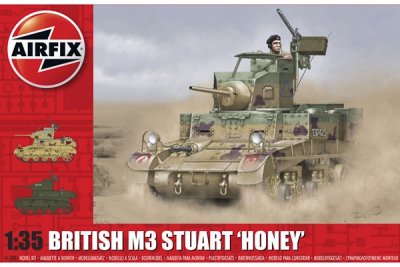 Zoom bild av BRITISH M3 STUART HONEY. NIVÅ 3 AV 4. SKALA 1/35