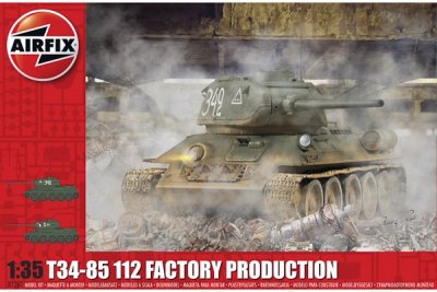 Zoom bild av RUSSIAN T34-85 112 FACTORY PROD. 191X86 mm, NIVÅ 3 AV 4. SKALA 1/35