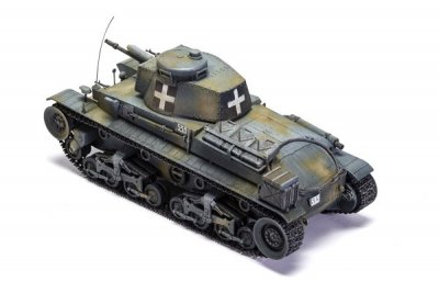 Zoom bild av GERMAN LIGHT TANK Pz.Kpfw.35(T). 140X59 mm. NIVÅ 3 AV 4. SKALA 1