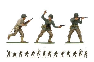 Zoom bild av WWII U.S. INFANTRY
