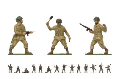Zoom bild av WWII U.S. PARATROOPS