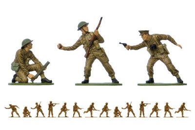 Zoom bild av WWII BRITISH INFANTRY. SKALA 1/32