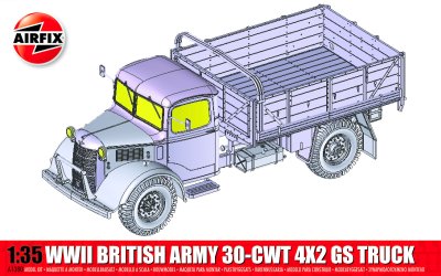 Zoom bild av Airfix WWII British Army 30-cwt 4x2 GS Truck 1:35