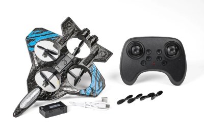 Zoom bild av TEC-TOY F16 Jet Drone 2,4GHz w/foam body & light