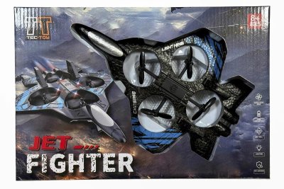 Zoom bild av TEC-TOY F16 Jet Drone 2,4GHz w/foam body & light