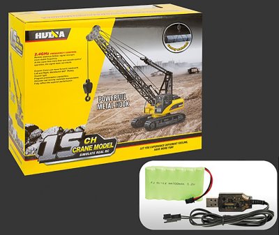 Zoom bild av HUINA Crane R/C 1:14, 2,4GHz Ni-MH, 15 channels