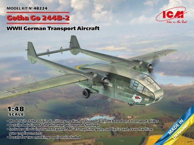 Zoom bild av ICM Gotha Go 244B-2 WWII German Transport Aircraft 1/48