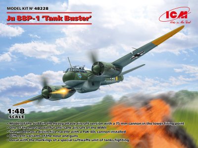 Zoom bild av 1/48 Ju 88P-1 Tank Buster