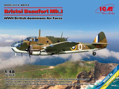 Zoom bild av Bristol Beaufort Mk.I WWII British dominions Air Force 1/48