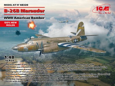 Zoom bild av B-26B Marauder WWII American Bomber