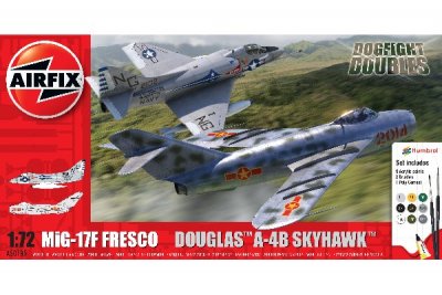 Zoom bild av GÅVOSATS: MIG 17F FRESCO & DOUGLAS A-4B SKYHAWK,. SKALA 1/72