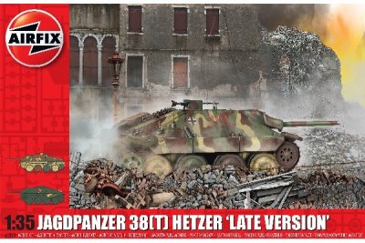 Zoom bild av JAGDPANZER 38 T HETZER LATE VERSION, 243X91 mm. NIVÅ 3 AV 4.SKALA 1/35