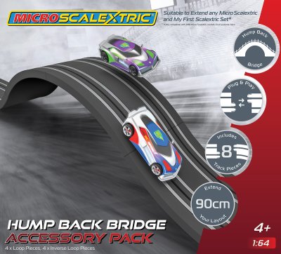 Zoom bild av Scalextric Micro, hump backed bridge accessorry pack 1:64