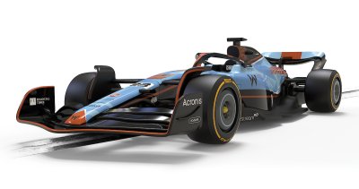 Zoom bild av Scalextric Williams FW45, Alex Albon, Gulf Edition 1:32