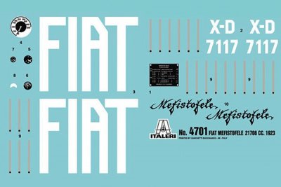 Zoom bild av FIAT MEFISTOFELE. SKALA 1/12