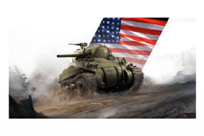 Zoom bild av SHERMAN "WORLD OF TANKS" SKALA 1/56 28mm.