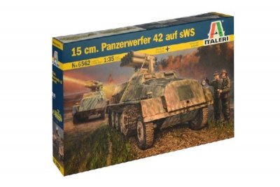 Zoom bild av 15 cm. PANZENWERFER 42 AUSF. SWS. SKALA 1/35. 198mm.