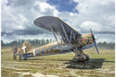 Zoom bild av FIAT CR.42. SKALA 1/48