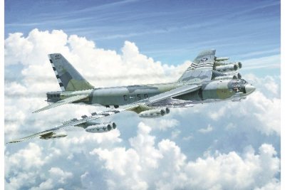Zoom bild av BOING B.52H STRATOFORTRESS. SKALA 1/72