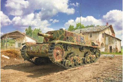 Zoom bild av SEMOVENTE M.42 da 75/18. SKALA 1/35