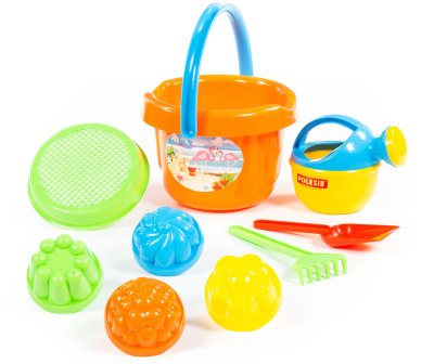 Zoom bild av POLESIE Sandset hink m/tillbehör 9 delar