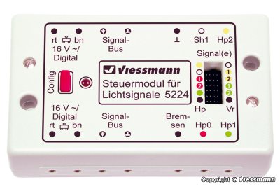 Zoom bild av 5224 Styrmodul för färgljussignaler digital/analog